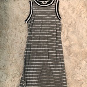 Striped Fitted Tank Dress